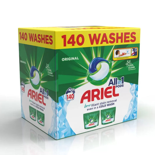 ARIEL ALL IN ONE ORIGINAL PODS 140 KAPSULIŲ