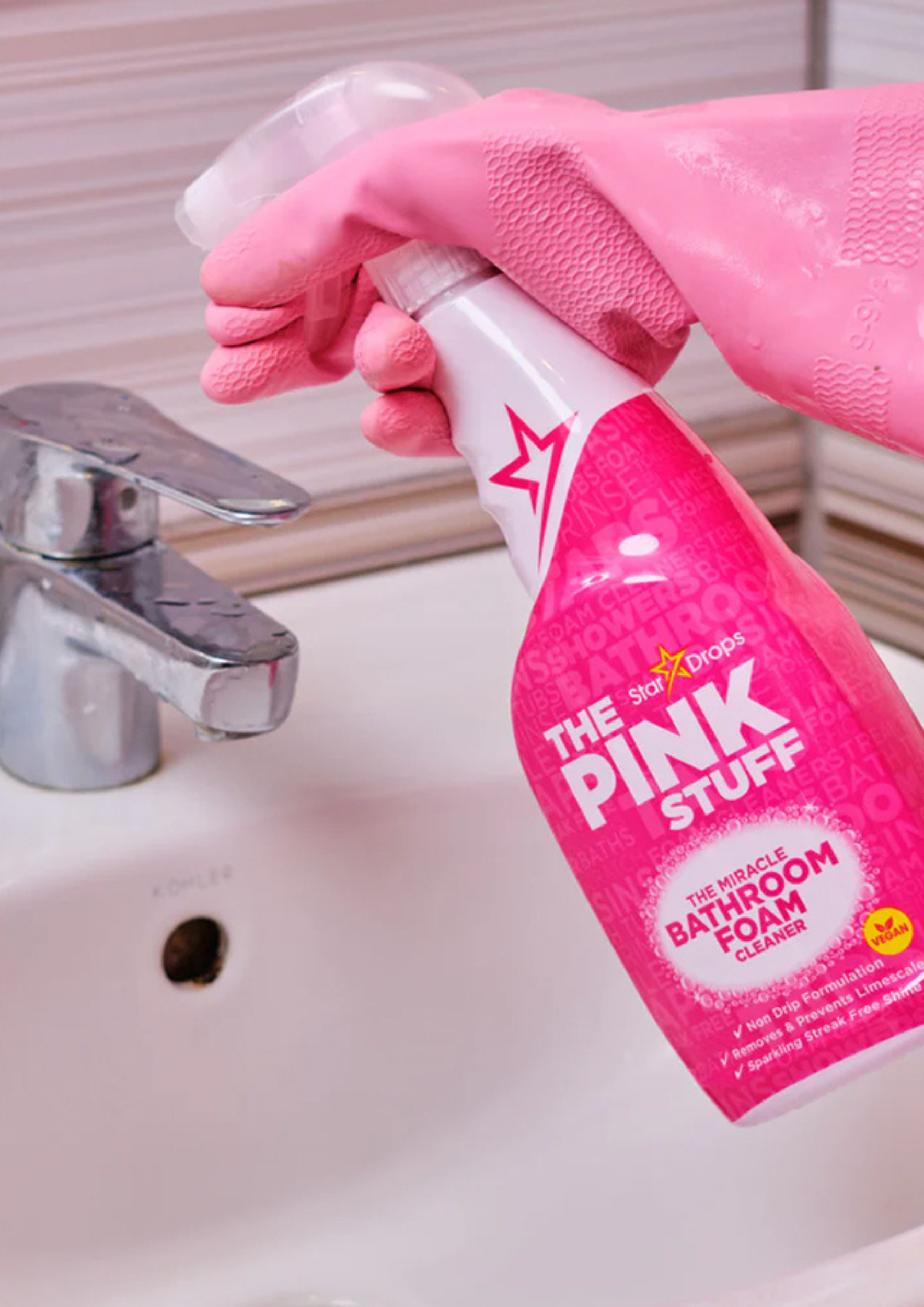 THE PINK STUFF Purškiamos vonios putos 750 ml.